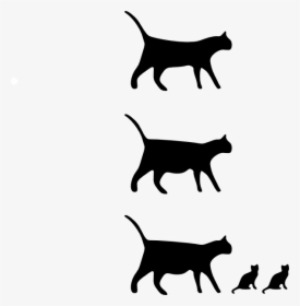 Pregnant Cat Svg Clip Arts - Cats Black And White Draw, HD Png Download, Transparent PNG