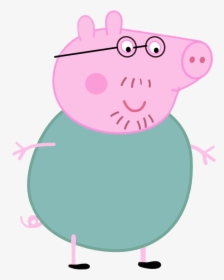 Daddy Pig Mummy Pig Television Show - Daddy Pig Cut Out, HD Png Download, Transparent PNG