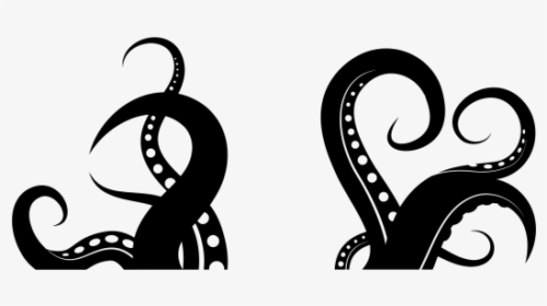 Octopus Silhouette Tentacle Clip Art - Tentacle Clipart, HD Png Download, Transparent PNG