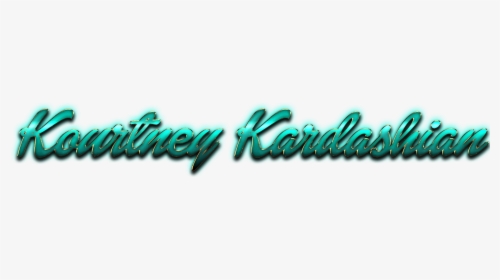 Kourtney Kardashian Beautiful Letter Png Name - Graphics, Transparent Png, Transparent PNG
