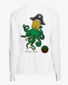 Pineapple Kraken Ladies Performance Long Sleeve T-shirt - Octopus, HD Png Download, Transparent PNG