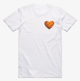Load Image Into Gallery Viewer, Heart Basketball Tee - Active Shirt, HD Png Download, Transparent PNG