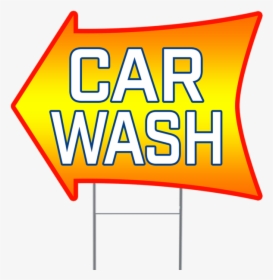 Car Wash 2 Sided Arrow Yard Sign, HD Png Download, Transparent PNG
