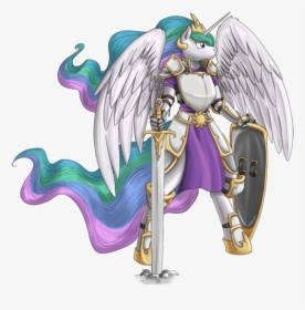 Anthro Princess Celestia In Armor, HD Png Download, Transparent PNG