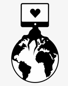 Earth, Globe, World, Digital, Heart, Love, Worldwide - Harry Turtledove Worldwar Map, HD Png Download, Transparent PNG