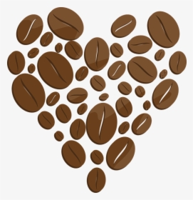 Coffee, Coffe, Beans, Heart, Drawing - Drawn Coffee Bean Png, Transparent Png, Transparent PNG