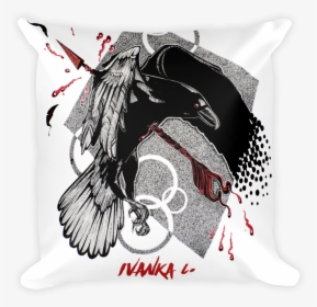 Crow Arrow Impact Square Print Pillow By Ivanka Collado - Stallion, HD Png Download, Transparent PNG