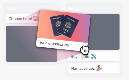Plan Your Trip With Trello - Us Passport, HD Png Download, Transparent PNG