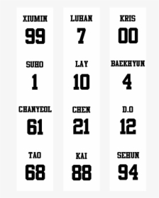 Exo Number, HD Png Download, Transparent PNG