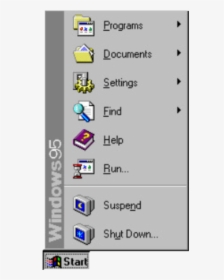 Windows 95 Start Menu, HD Png Download, Transparent PNG