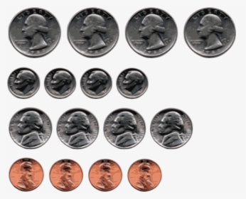 Button,coin,silver - All The Us Coins, HD Png Download, Transparent PNG
