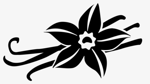 Vanilla By Laymik For The Noun Project - Black And White Vanilla Flower, HD Png Download, Transparent PNG