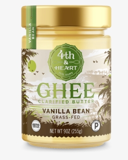 Ghee Vanilla Bean - 4th And Heart Vanilla Ghee, HD Png Download, Transparent PNG