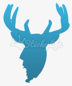 Whitetail Buck Decal - Illustration, HD Png Download, Transparent PNG