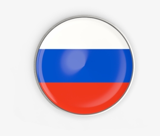 Round Button With Metal Frame - Russia Round Flag Png, Transparent Png, Transparent PNG