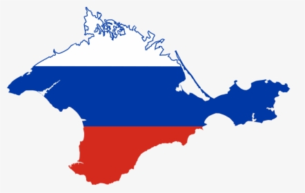 Flag Map Of Crimea - Crimea Russia Flag Map, HD Png Download, Transparent PNG