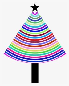This Free Icons Png Design Of Prismatic Abstract Christmas - Colorful Christmas Tree Clip Art, Transparent Png, Transparent PNG