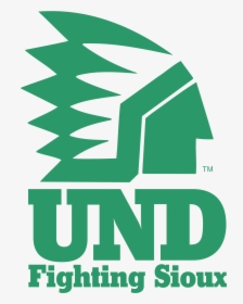 Und Fighting Sioux Logo Png Transparent - North Dakota Fighting Hawks, Png Download, Transparent PNG