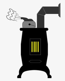 Wood Stove Cliparts Zone - Coal Stove Clipart, HD Png Download, Transparent PNG