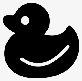 Duck - Black And White Rubber Duck Svg, HD Png Download, Transparent PNG