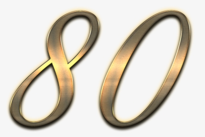 80 Number Soft Shadow Png - Number 80 Gold Png, Transparent Png, Transparent PNG