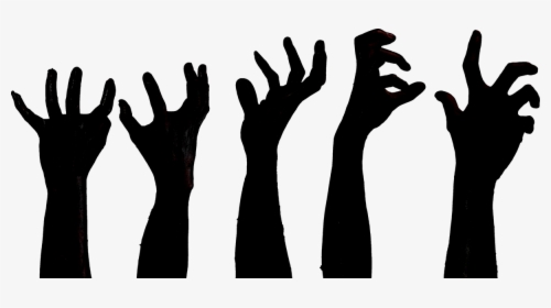 Transparent Human Shadow Png - Zombie Hands, Png Download, Transparent PNG
