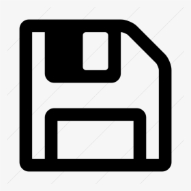 Black Save Icon - Floppy Disc Icon Png, Transparent Png, Transparent PNG