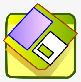 Floppy Disk Save Icon Svg Clip Arts - Cartoon Magnetic Storage Device, HD Png Download, Transparent PNG