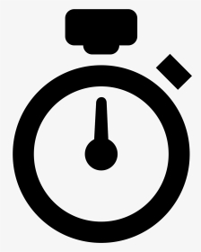 Clock Icon Png Transparent - Stopwatch Icon Black, Png Download, Transparent PNG