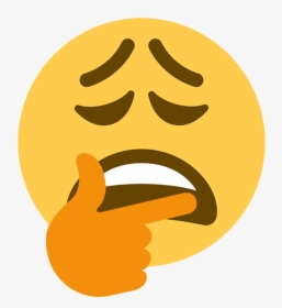 Facial - Weary Emoji Twitter, HD Png Download, Transparent PNG
