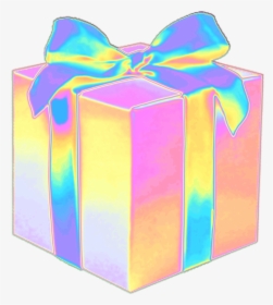 #gift #present #birthday #party #suprise #holo #holographic - Box Gift Tumblr Png, Transparent Png, Transparent PNG