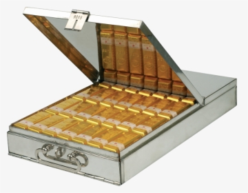 Gold Exports To Switzerland Explode Due To Allocated - Gold Bars In Briefcase, HD Png Download, Transparent PNG