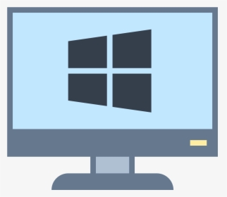 Transparent Computer Monitor Icon Png - Windows Client Icon, Png Download, Transparent PNG