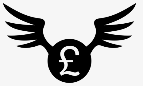British Pound Coin With Wings Svg Png Icon Free Download - Pound Sign, Transparent Png, Transparent PNG