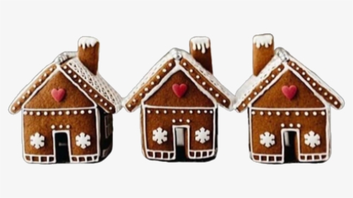 Christsmas Png🎄 - Simple Gingerbread House Design, Transparent Png, Transparent PNG