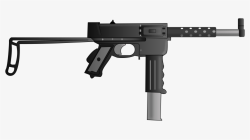 Machine Gun Clipart Smg - M3 Gun Clipart, HD Png Download, Transparent PNG