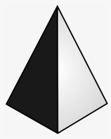 Pyramid - Black And White Pyramid, HD Png Download, Transparent PNG
