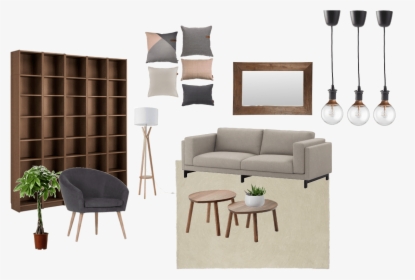 Living Room Mood Board - Mood Boards For Living Room, HD Png Download, Transparent PNG