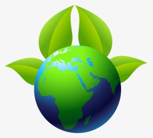 Earth With Leaves Png Clip Art, Transparent Png, Transparent PNG
