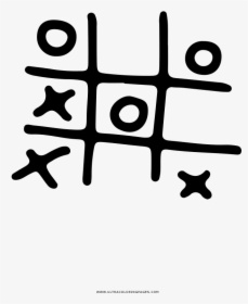Tic Tac Toe Coloring Page, HD Png Download, Transparent PNG