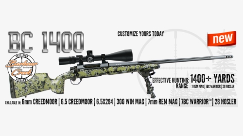 Transparent Rifle Png - Long Range Hunting Rifle, Png Download, Transparent PNG