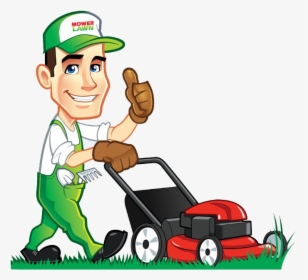Gardener Clipart Garden Service - Lawn Mower Clip Art, HD Png Download, Transparent PNG