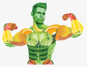 Illustration , Png Download - Plant Man Vegan, Transparent Png, Transparent PNG