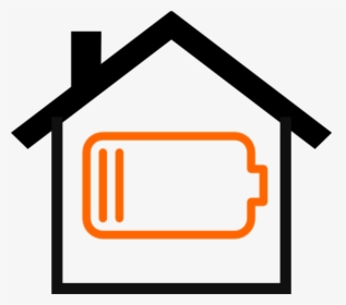 House With Battery - Battery Icon Png Free, Transparent Png, Transparent PNG