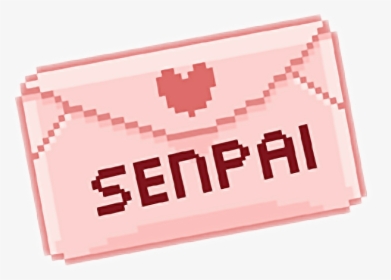 Png Kawaii Pixel Senpai , Png Download - Paper, Transparent Png, Transparent PNG