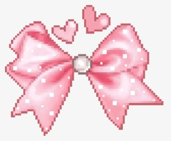Kawaii Bow Transparent Pixel Cute Pink Freetoedit Transparent - Transparent Kawaii Pixel Png, Png Download, Transparent PNG