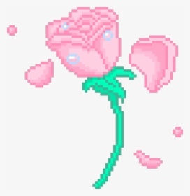 Kawaii Kawaiipixel Pixelart Rose - Kawaii Rose Pixel Art, HD Png Download, Transparent PNG