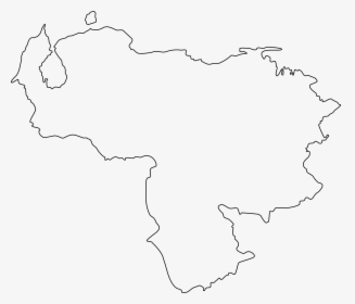 Map Of Venezuela Clip Arts - Venezuela Country Outline Png, Transparent Png, Transparent PNG