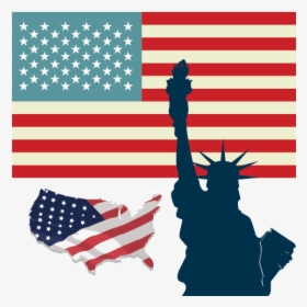 Bandera De Estados Unidos Png - Vector Flag Of Usa, Transparent Png, Transparent PNG