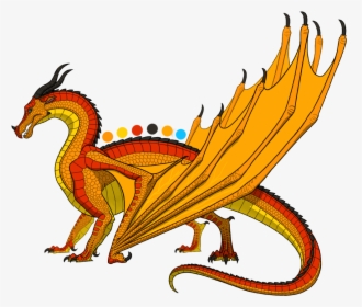 Peril Is A Female Skywing With Unusually Bright Shimmering - Fire Dragon Clip Art, HD Png Download, Transparent PNG